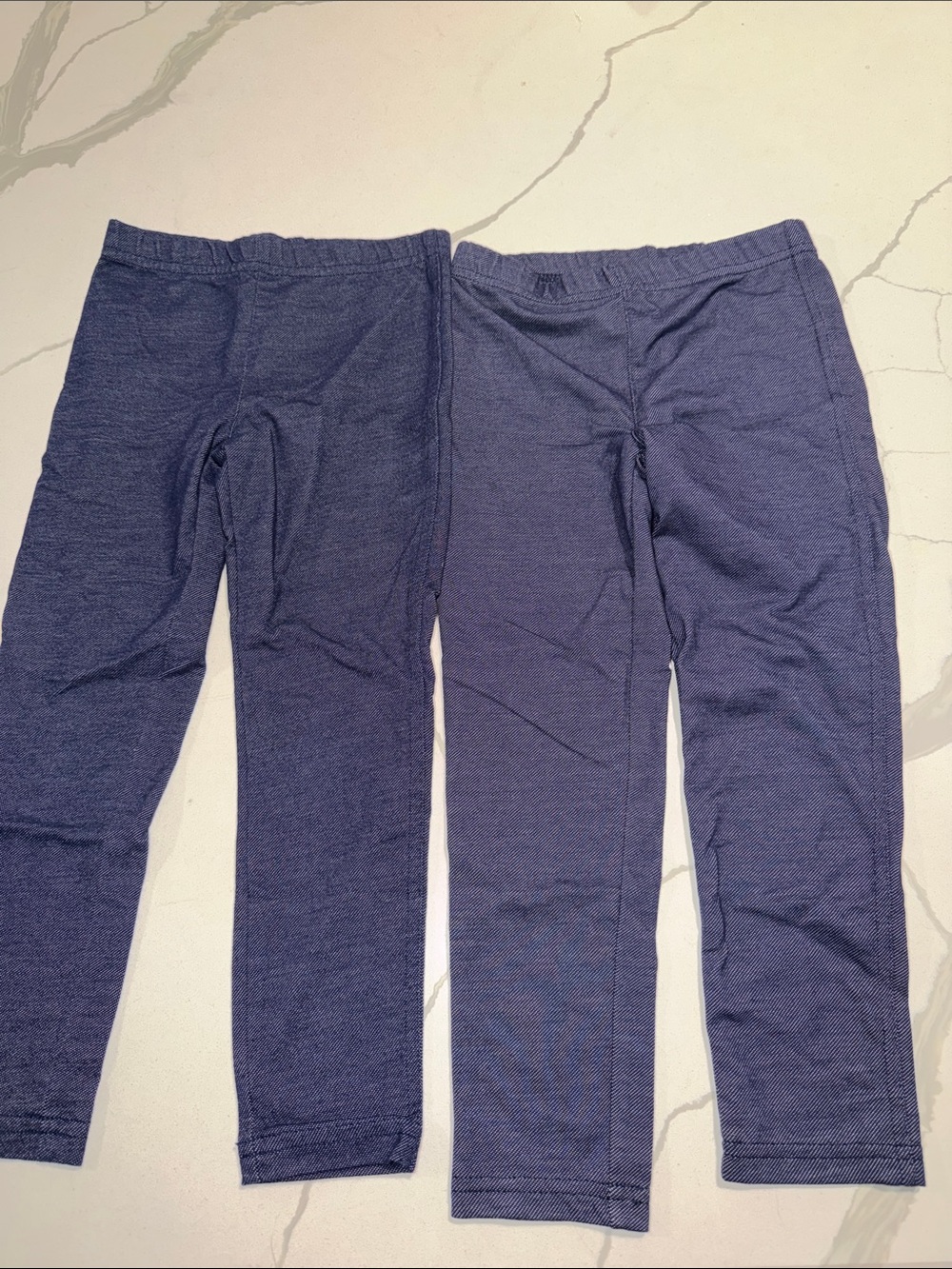 Kids Stretch Knit Leggings - Navy Blue